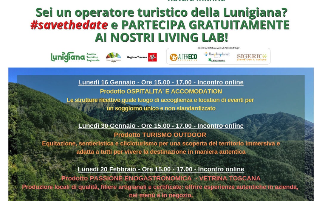 Living Lab Lunigiana 2023 • Programma